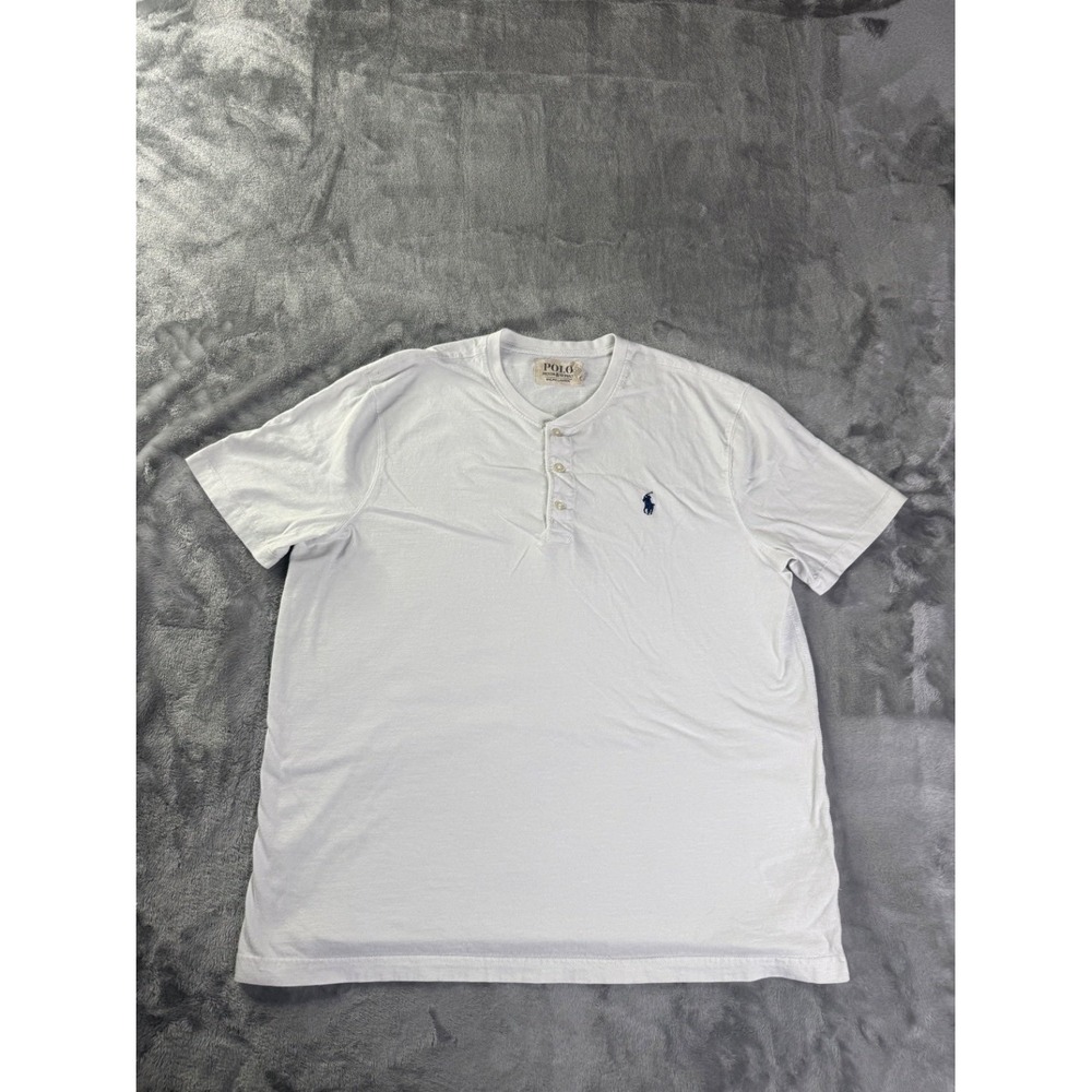 Denim & Supply Ralph Lauren T-Shirt & Mens L White Short Sleeve Embroidered
